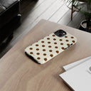 Brown Polka Dot Phone Case -  Tough Case