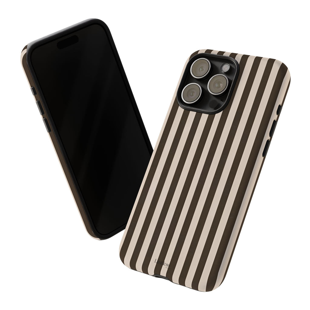 Striped Retro Brown Phone Case