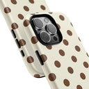 Brown Polka Dot Phone Case -  Tough Case