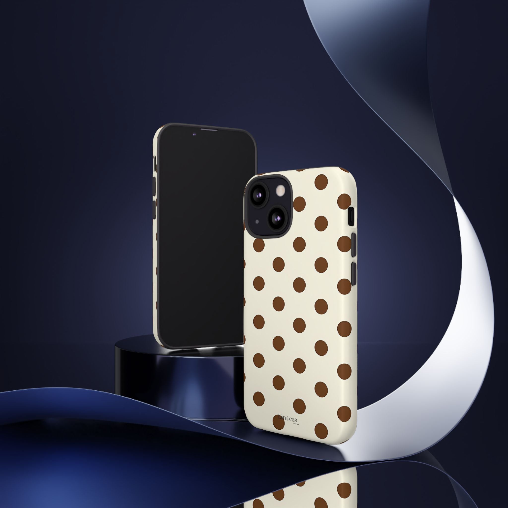 Brown Polka Dot Phone Case -  Tough Case