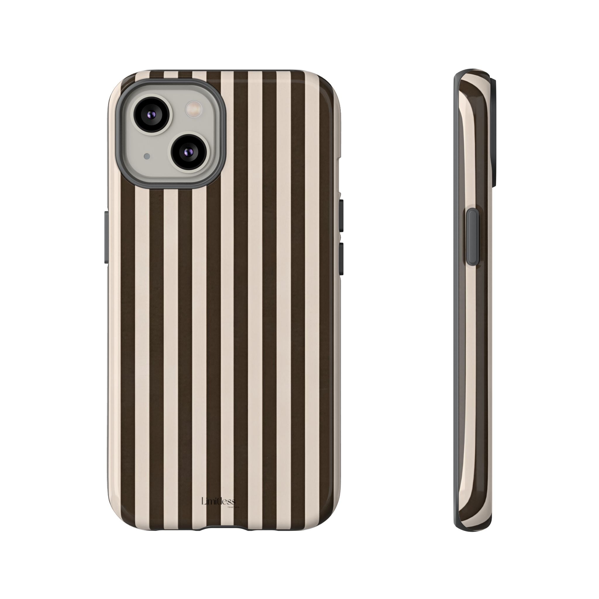Striped Retro Brown Phone Case