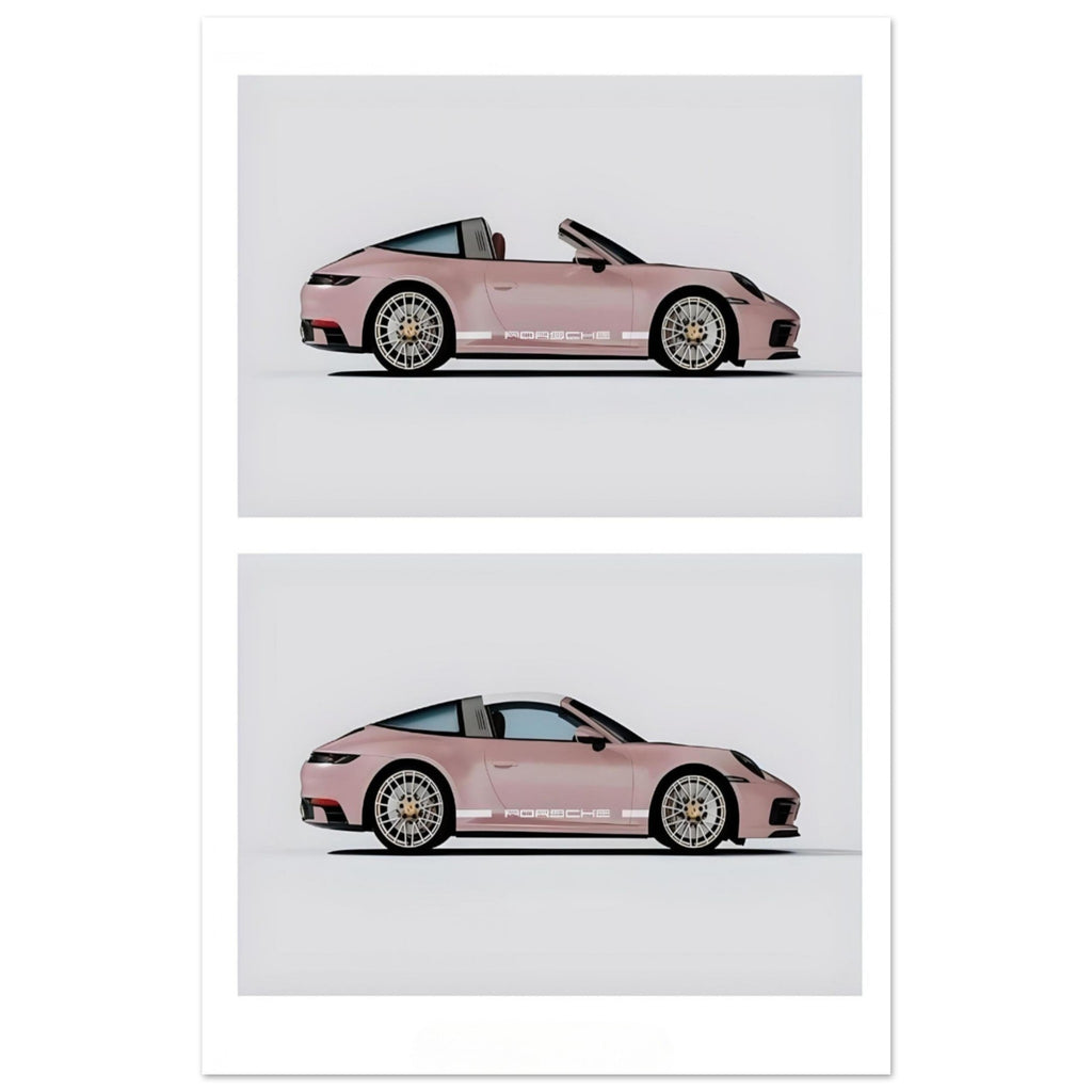 Pink Porsche 911 - Poster