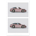 Pink Porsche 911 Poster
