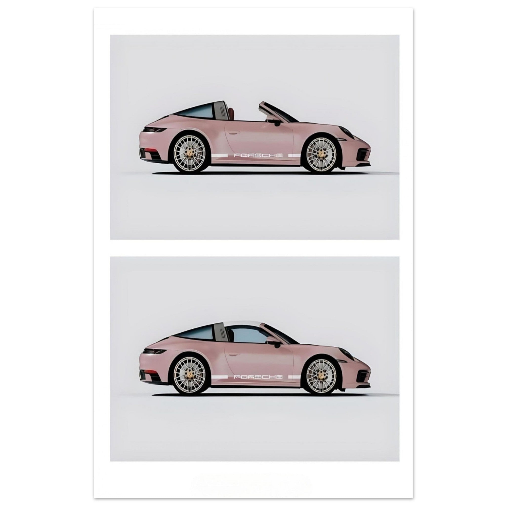 Pink Porsche 911 - Poster