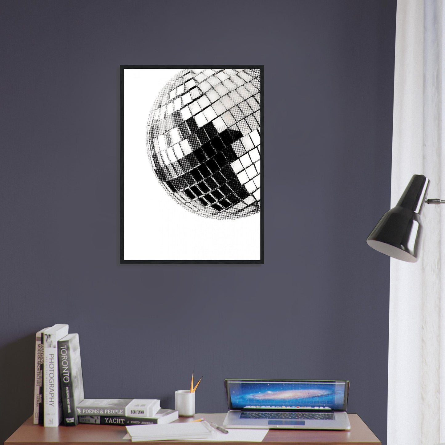 Mirrorball  - Wooden Framed Print