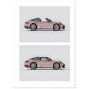 Pink Porsche 911 Poster