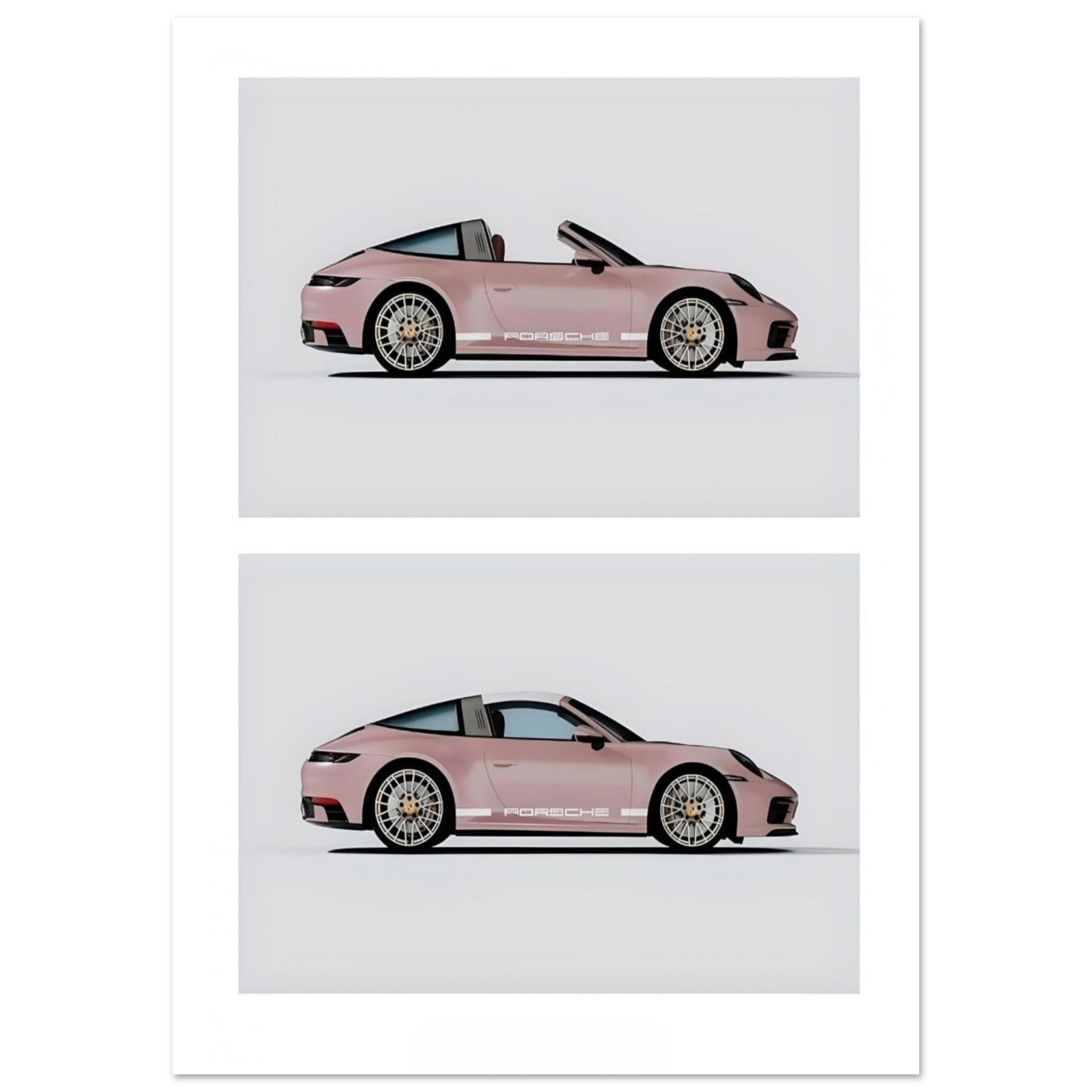 Pink Porsche 911 - Poster