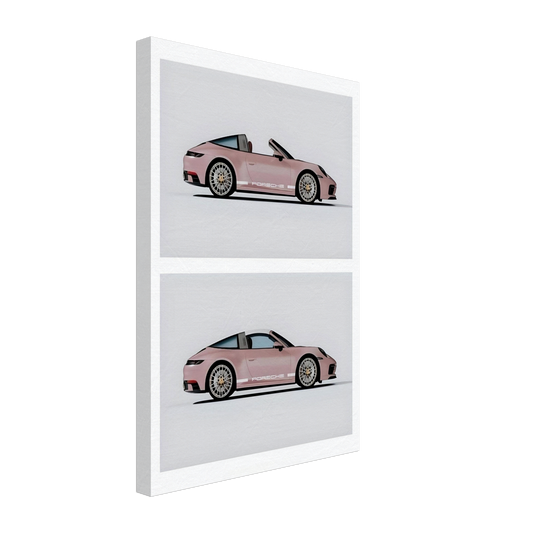 Pink Porsche 911 -  Canvas