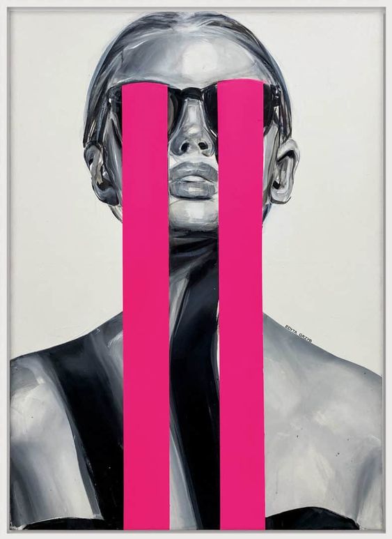 Pop of colour: black and white - poster