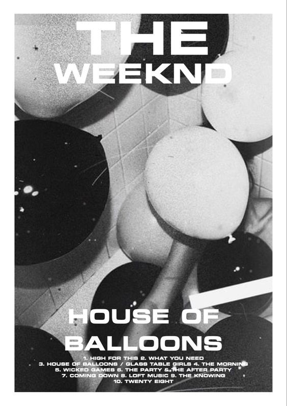 House of Balloons - The Weeknd - Print
