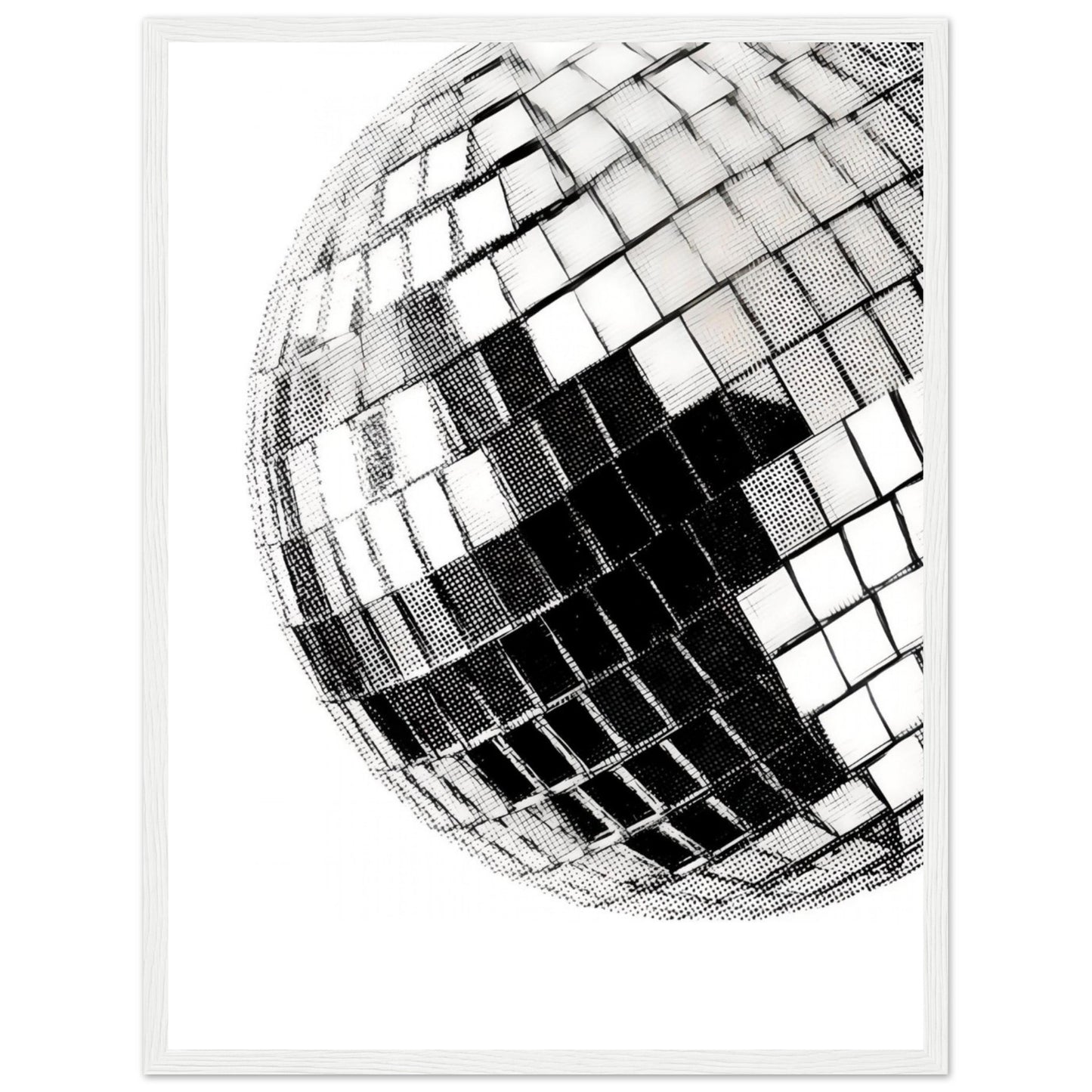 Mirrorball  - Wooden Framed Print