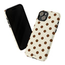 Brown Polka Dot Phone Case -  Tough Case