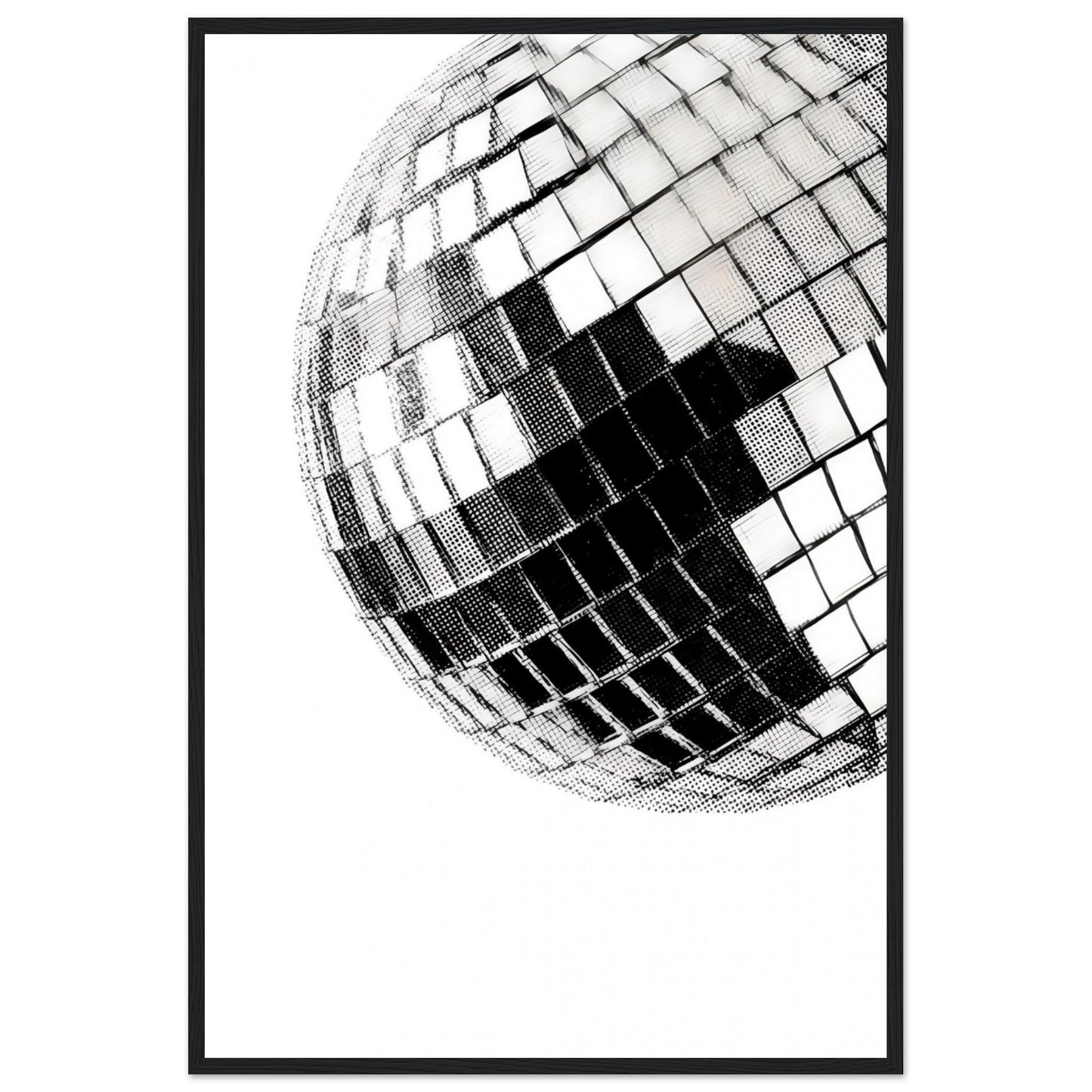 Mirrorball  - Wooden Framed Print