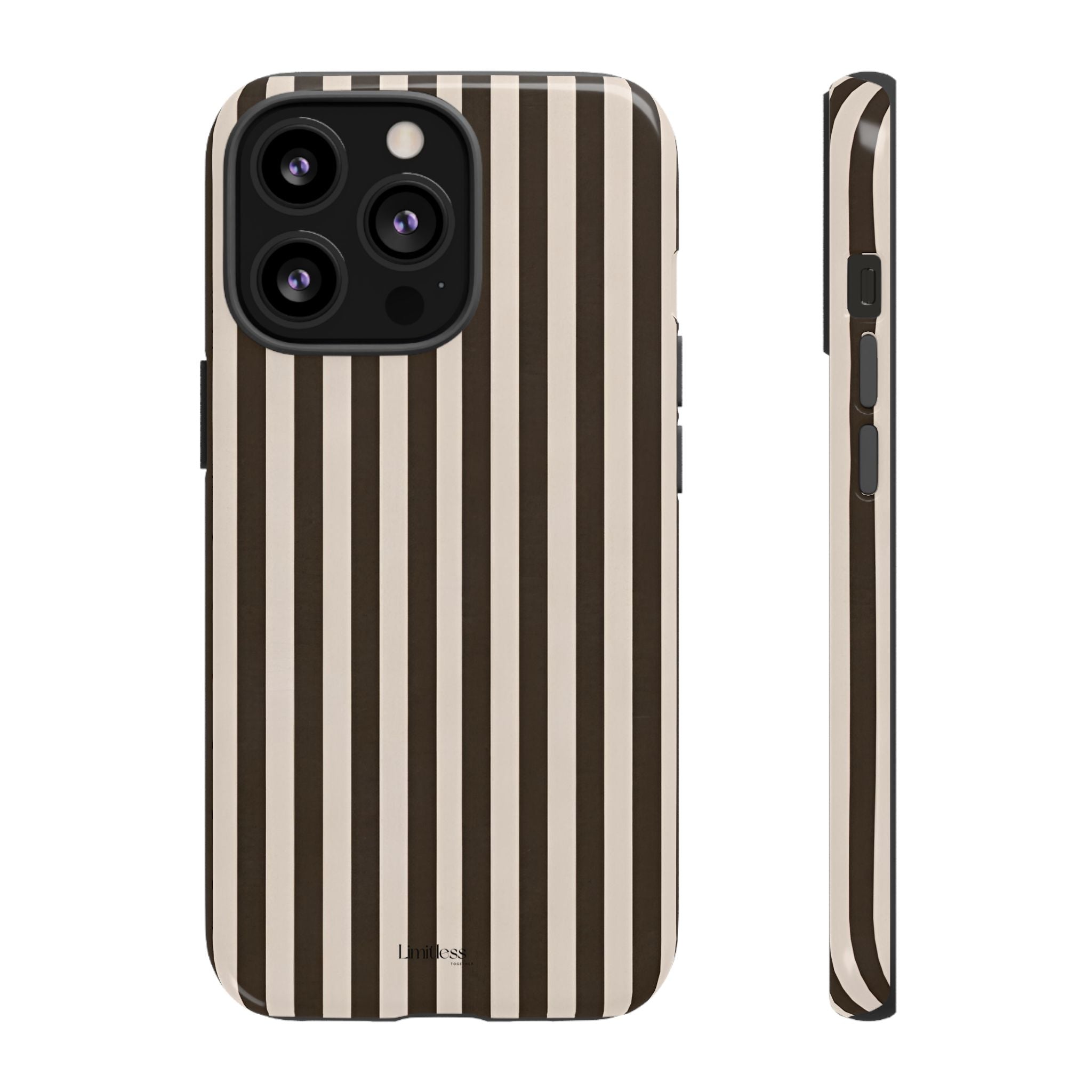 Striped Retro Brown Phone Case