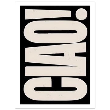Ciao Italian Poster - Poster