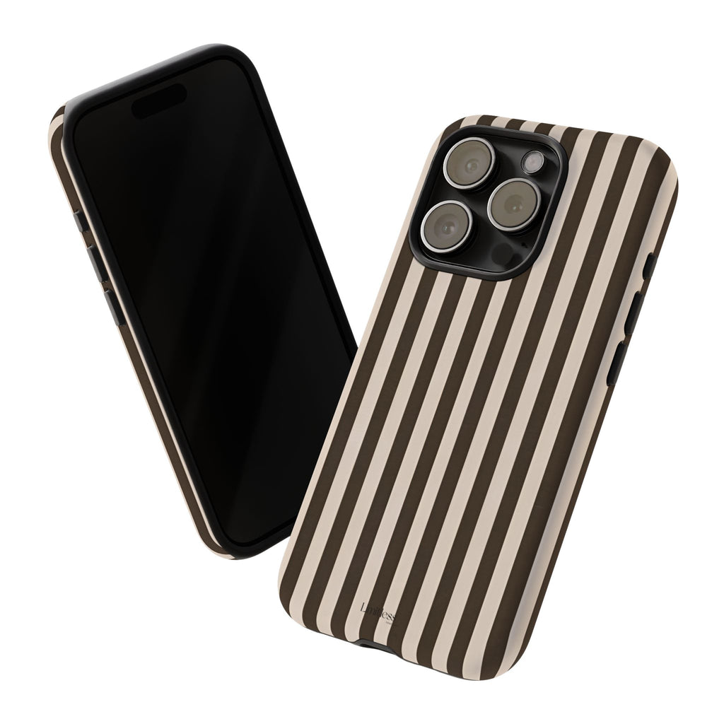 Striped Retro Brown Phone Case