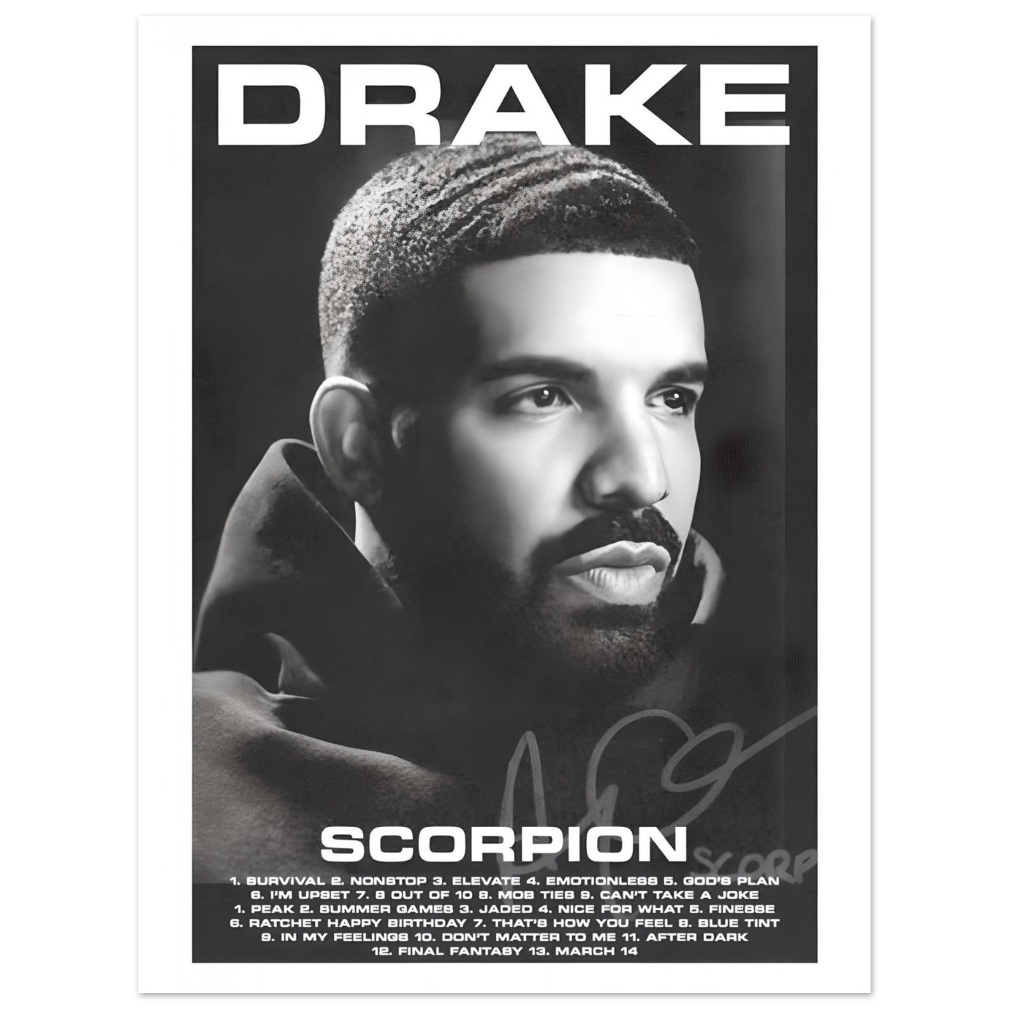 Drake: Scorpion album - Poster – Limitless Together