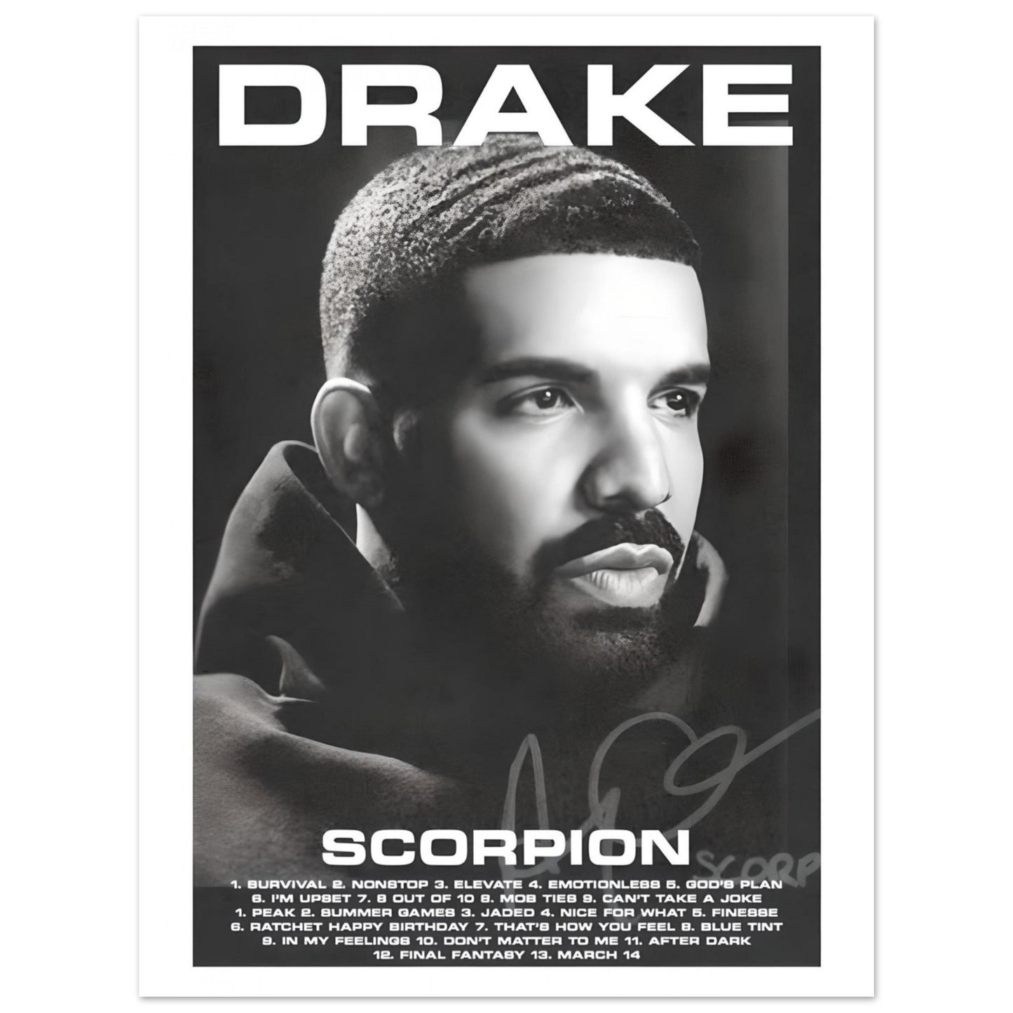 Drake: Scorpion album - Poster