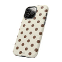 Brown Polka Dot Phone Case -  Tough Case