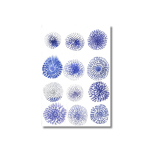 blue circles dots  - Poster
