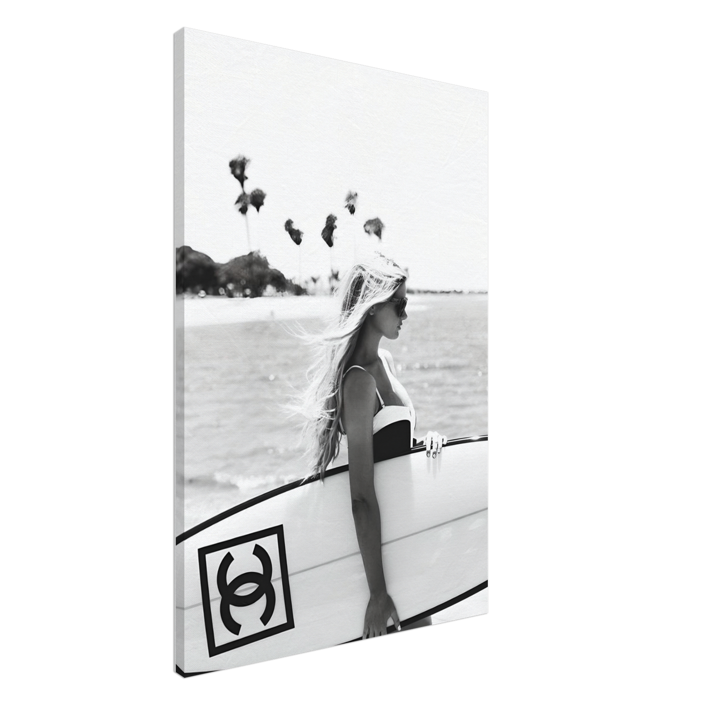 Chanel surfer black & white -  Canvas