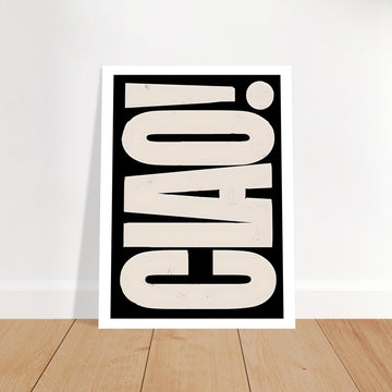 Ciao Italian Poster - Poster