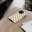 Brown Polka Dot Phone Case -  Tough Case