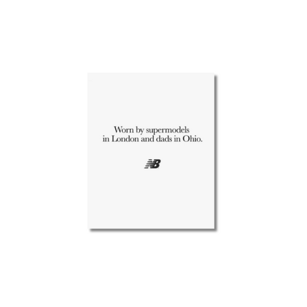 New balance worn by top supermodels