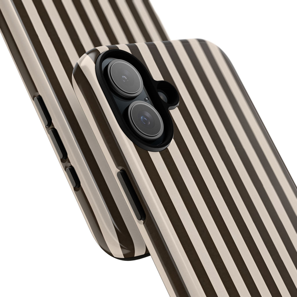 Striped Retro Brown Phone Case