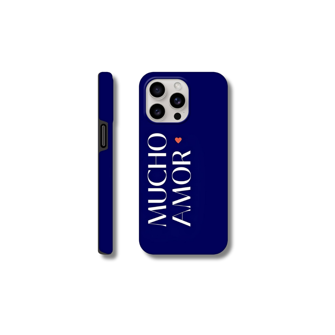 Mucho Amor: Dark Blue - Phone Case