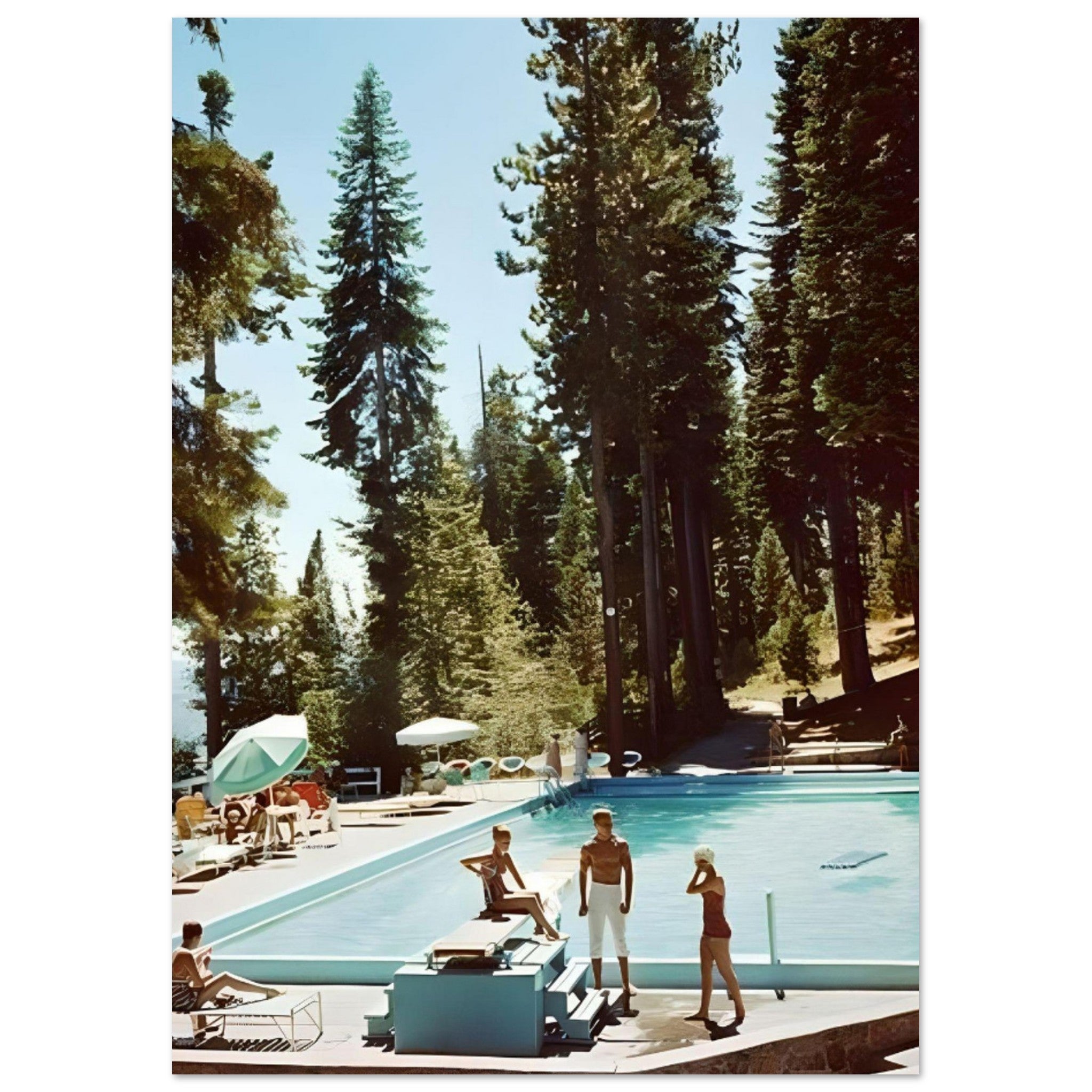 Slim Aarons, "Pool at Lake Tahoe," January 1, 1959 -  Poster