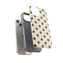 Brown Polka Dot Phone Case -  Tough Case