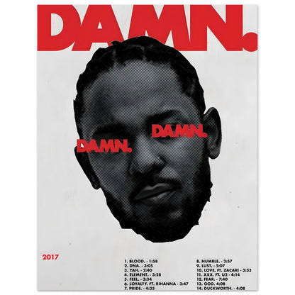 DAMN: Kendrick Lamar - Poster