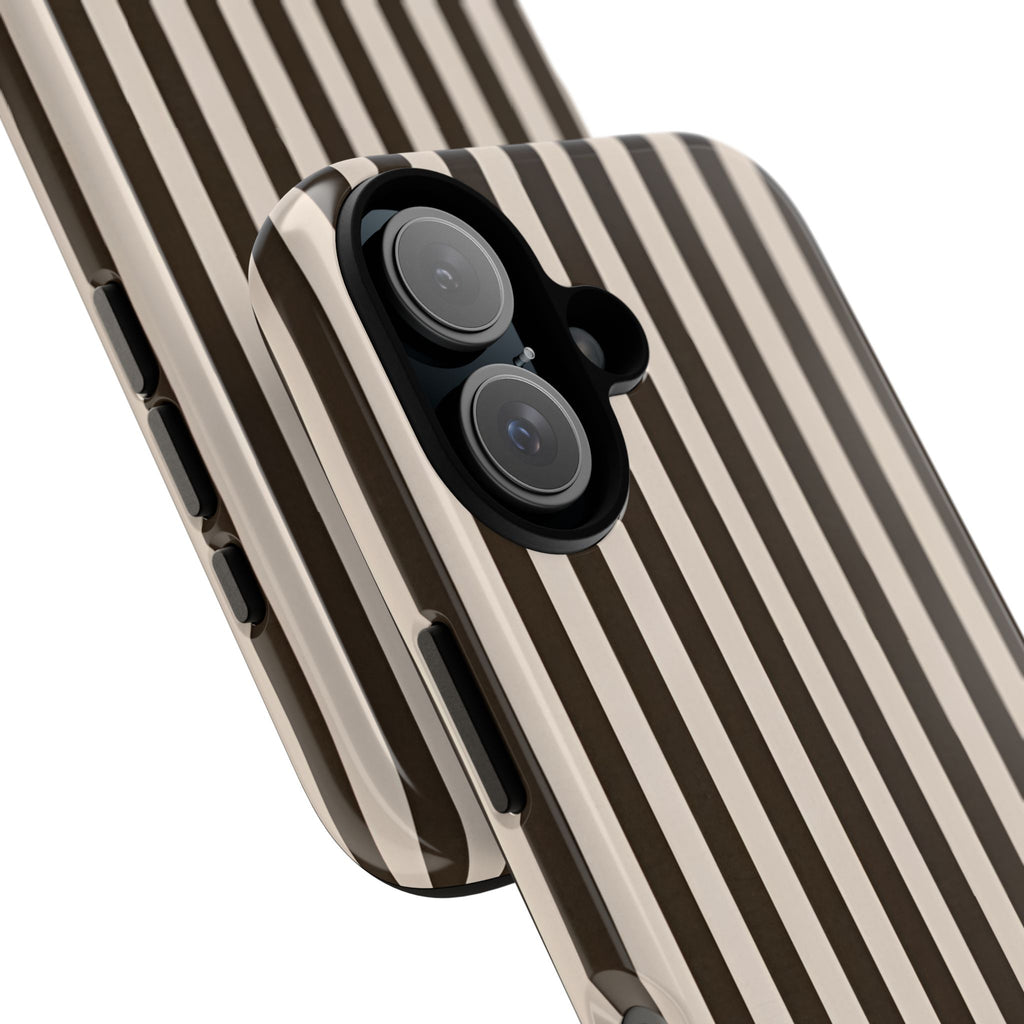 Striped Retro Brown Phone Case