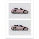 Pink Porsche 911 Poster