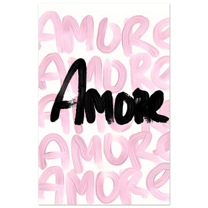 Black and pink Amore - poster