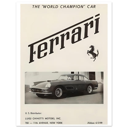 Vintage Ferrari - Poster