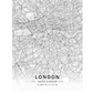 London: United Kingdom map - poster