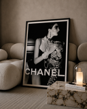 Feline Elegance Noir Poster
