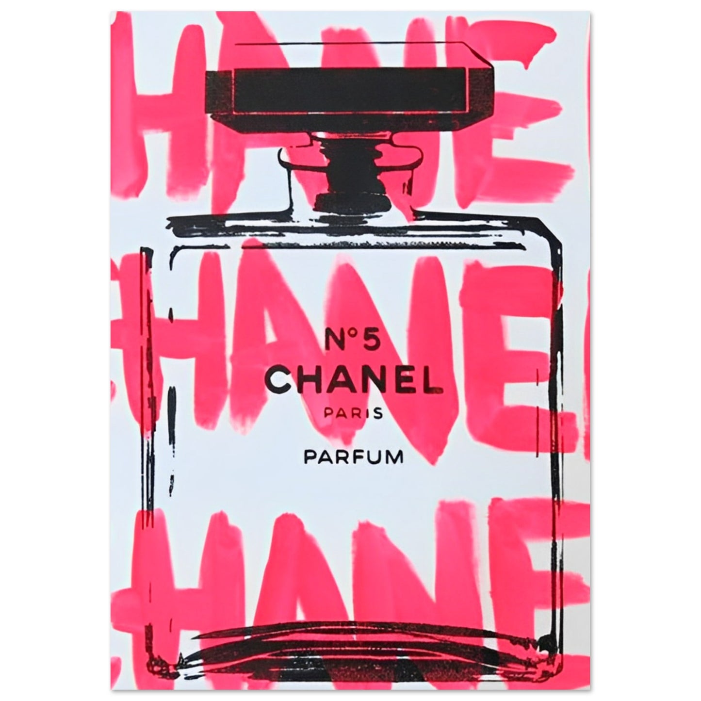 Pink Chanel Perfume - Poster