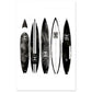 Black White Surfboard: Chanel - poster