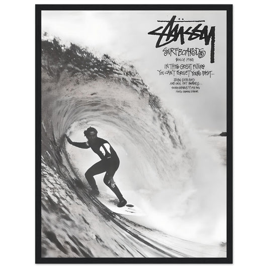 Stussy Surf - Wooden Framed Print