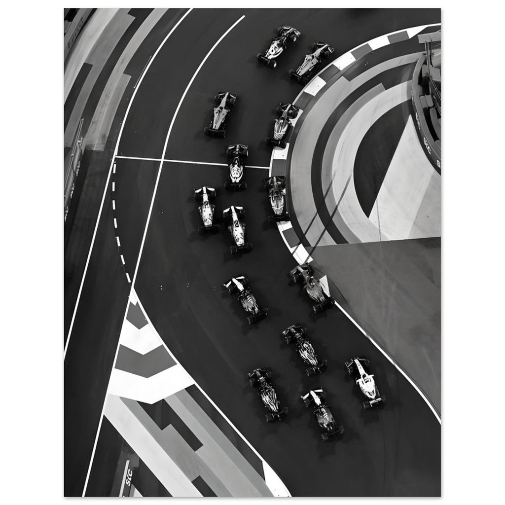 Formula 1: Monochrome Race Course - Poster