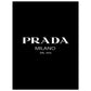 Black & White Prada - Poster