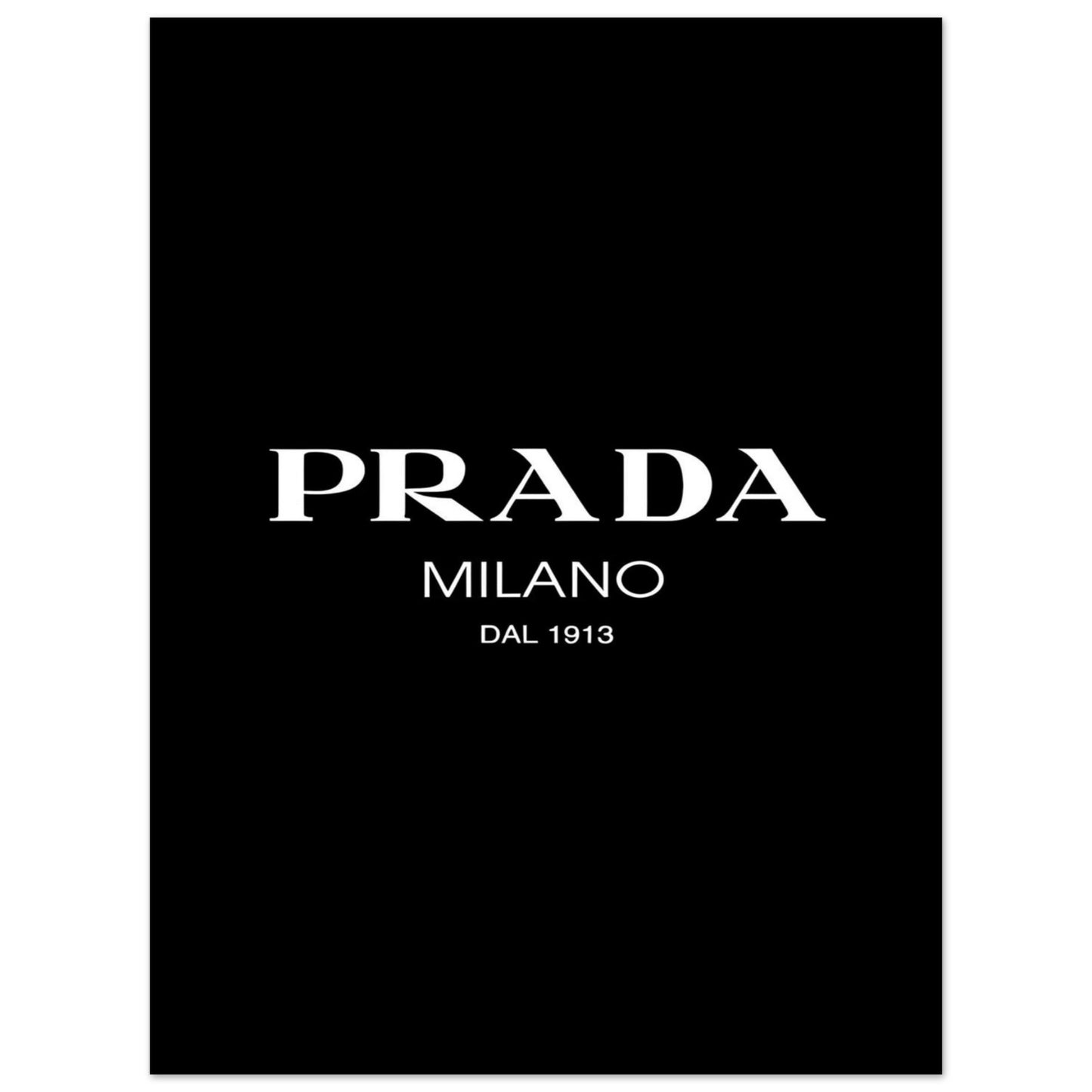Black & White Prada - Poster