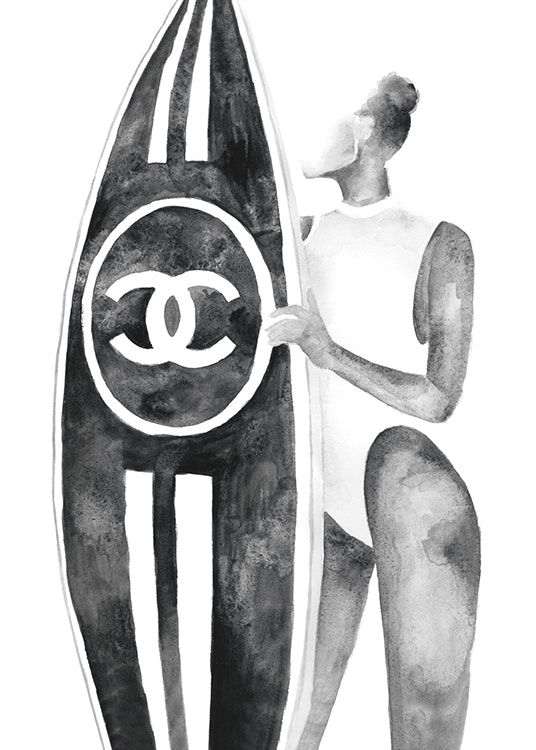 Surf In Style: Chanel poster - limitless together online