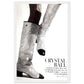 Crystal Ball: Chanel Glitter Boots - Wooden Framed Print