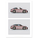 Pink Porsche 911 Poster