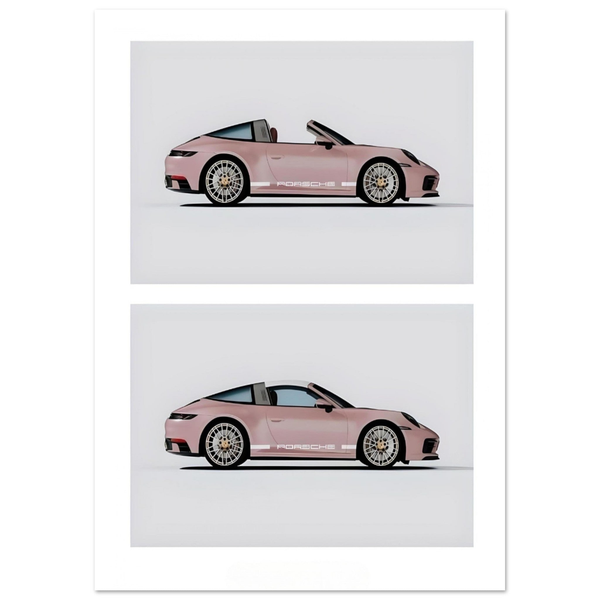 Pink Porsche 911 - Poster
