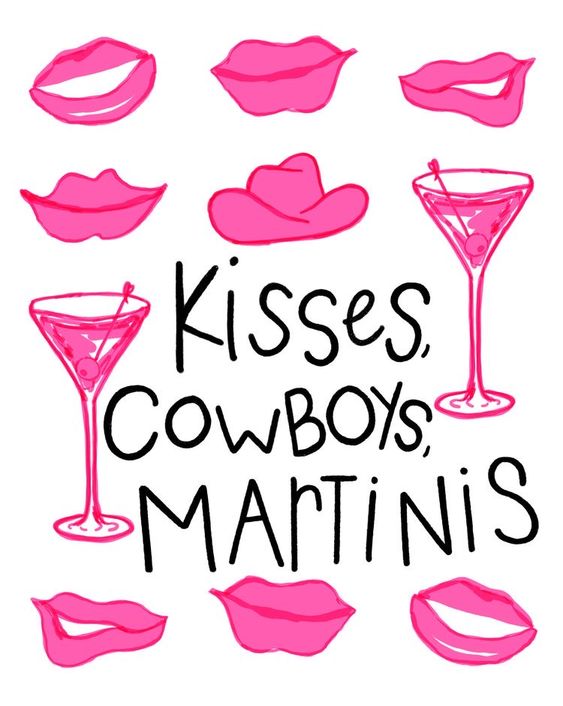 Kisses, Cowboys, Martinis - poster